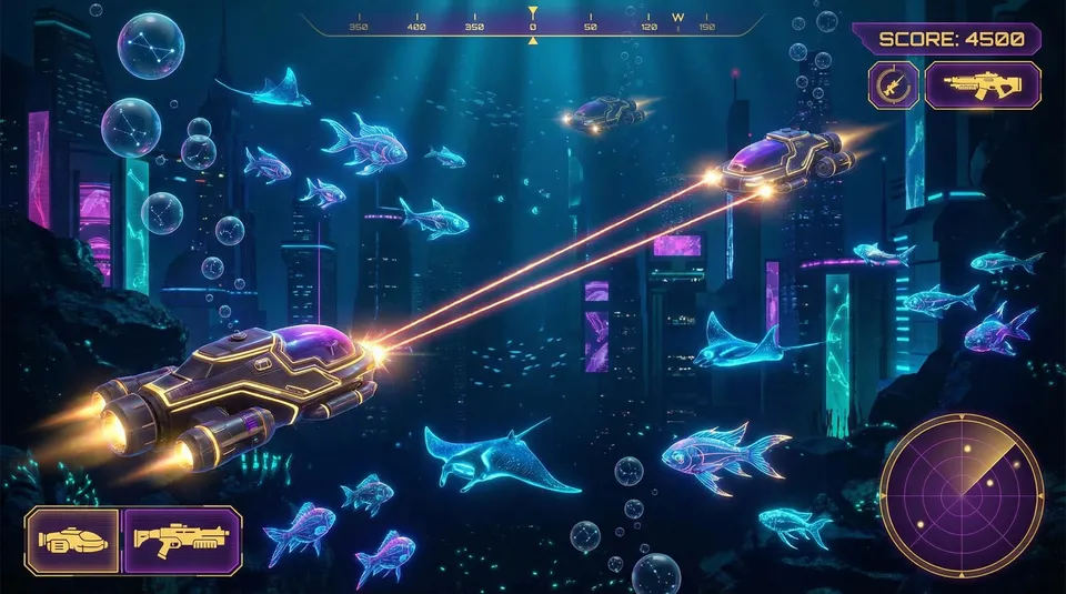 王者棋牌深海激光猎场全景 - 电子棋牌